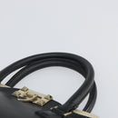 VALENTINO Hand Bag Leather 2way Black Gold Auth BA9864-14