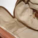 Jimmy Choo Hand Bag Leather Brown Gold Auth BA9865-20