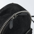 Stella MacCartney Falabella Backpack polyester Black Silver Auth BA9869-14