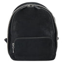 Stella MacCartney Falabella Backpack polyester Black Silver Auth BA9869-2
