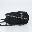 Stella MacCartney Falabella Backpack polyester Black Silver Auth BA9869-5