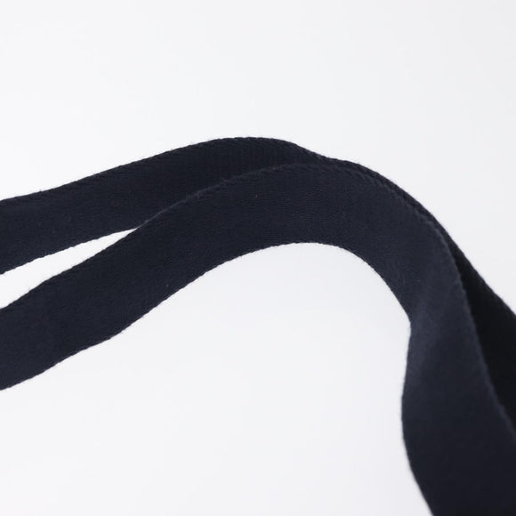 SAINT LAURENT Waist Bag Nylon Navy White gold Auth BA9870