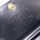 CHANEL Chain Shoulder Bag Patent leather Black Gold CC Auth BA9872-20