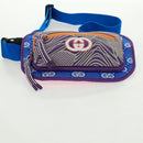 GUCCI Interlocking G Waist Bag Nylon Purple Silver 752102 Auth BA9874V-5
