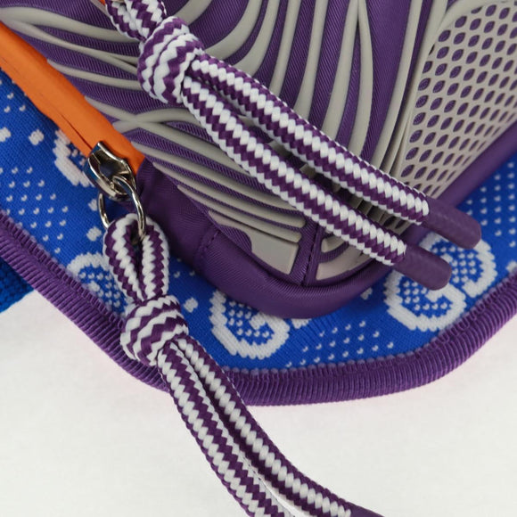 GUCCI Interlocking G Waist Bag Nylon Purple Silver 752102 Auth BA9874V