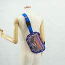 GUCCI Interlocking G Waist Bag Nylon Purple Silver 752102 Auth BA9874V-26