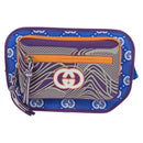 GUCCI Interlocking G Waist Bag Nylon Purple Silver 752102 Auth BA9874V-13