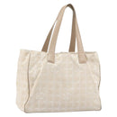 CHANEL New Travel Line Tote Bag Nylon Pink Gold CC Auth BA9876-1