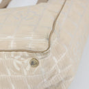 CHANEL New Travel Line Tote Bag Nylon Pink Gold CC Auth BA9876-10