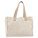 CHANEL New Travel Line Tote Bag Nylon Pink Gold CC Auth BA9876-2