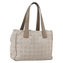 CHANEL New Travel Line Tote Bag Nylon Pink Gold CC Auth BA9877-1