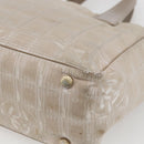CHANEL New Travel Line Tote Bag Nylon Pink Gold CC Auth BA9877-15