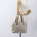 CHANEL New Travel Line Tote Bag Nylon Pink Gold CC Auth BA9877-22