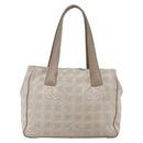 CHANEL New Travel Line Tote Bag Nylon Pink Gold CC Auth BA9877-2