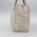 CHANEL New Travel Line Tote Bag Nylon Pink Gold CC Auth BA9877-4