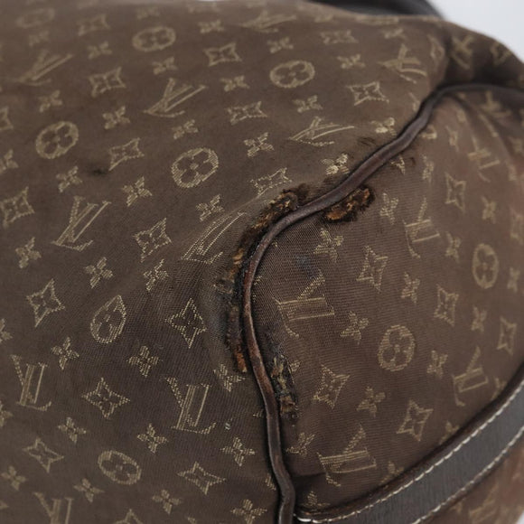 LOUIS VUITTON Mini Lin Speedy Bandouliere 30 Bag Brown M95224 Auth BA9878