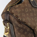 LOUIS VUITTON Mini Lin Speedy Bandouliere 30 Bag Brown M95224 Auth BA9878-16