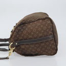 LOUIS VUITTON Mini Lin Speedy Bandouliere 30 Bag Brown M95224 Auth BA9878-5