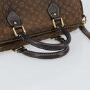 LOUIS VUITTON Mini Lin Speedy Bandouliere 30 Bag Brown M95224 Auth BA9878-7