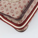 LOUIS VUITTON Monogram Mini Besace Mary Kate Shoulder Bag Red M92321 Auth BA9879-14