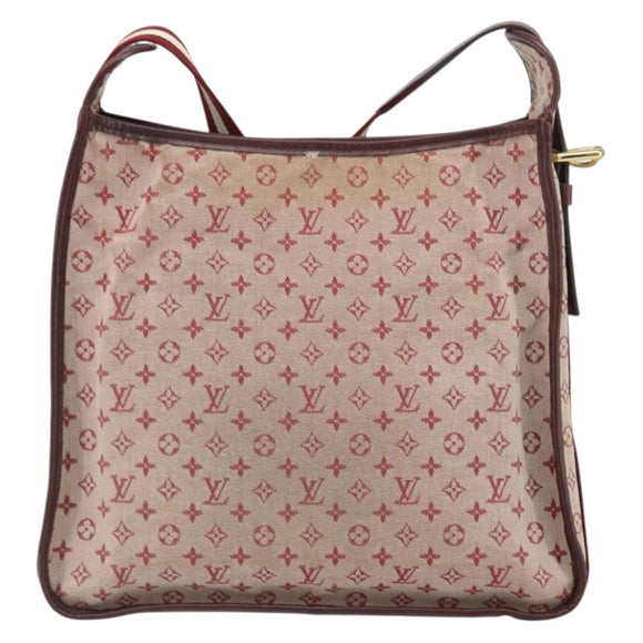 LOUIS VUITTON Monogram Mini Besace Mary Kate Shoulder Bag Red M92321 Auth BA9879