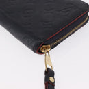 LOUIS VUITTON Empreinte Zippy Wallet Navy Marine Rouge M62121 LV Auth BA9880-16
