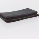 LOUIS VUITTON Empreinte Zippy Wallet Navy Marine Rouge M62121 LV Auth BA9880-5