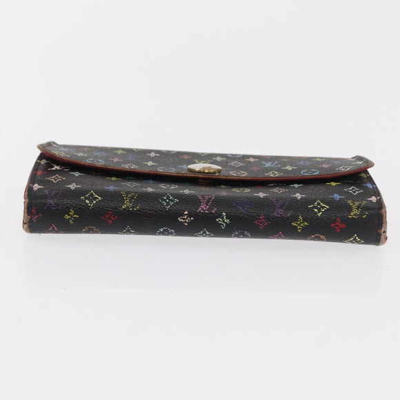 LOUIS VUITTON Monogram Monogram Multicolor Wallet 4 Set Black Brown Auth BA9884