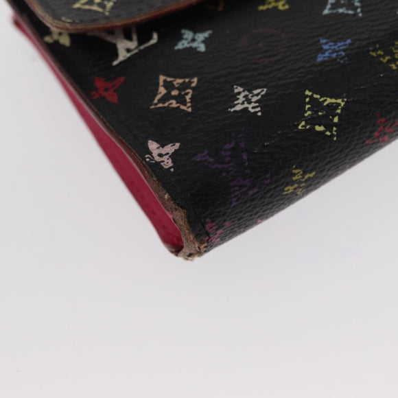 LOUIS VUITTON Monogram Monogram Multicolor Wallet 4 Set Black Brown Auth BA9884