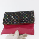LOUIS VUITTON Monogram Monogram Multicolor Wallet 4 Set Black Brown Auth BA9884-23