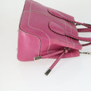 BALLY TOD'S Shoulder Bag Leather 2 Set Pink Black Auth BA9888-4