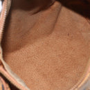 MCM Logogram Vicetos Shoulder Bag PVC Leather Brown Gold Auth BA9891-11