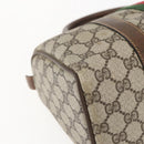 GUCCI GG Supreme Web Sherry Line Hand Bag PVC Beige Gold 69 012 3841 Auth BA9892-15