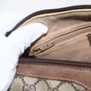 GUCCI GG Supreme Web Sherry Line Hand Bag PVC Beige Gold 69 012 3841 Auth BA9892-19