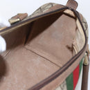 GUCCI GG Supreme Web Sherry Line Hand Bag PVC Beige Gold 69 012 3841 Auth BA9892-20