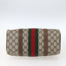 GUCCI GG Supreme Web Sherry Line Hand Bag PVC Beige Gold 69 012 3841 Auth BA9892-5