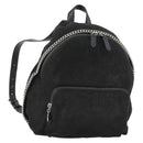 Stella MacCartney Backpack Suede Black Silver Auth BA9895-1
