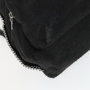 Stella MacCartney Backpack Suede Black Silver Auth BA9895-14