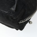 Stella MacCartney Backpack Suede Black Silver Auth BA9895-15