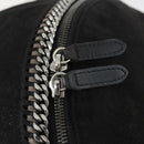 Stella MacCartney Backpack Suede Black Silver Auth BA9895-17