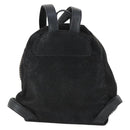 Stella MacCartney Backpack Suede Black Silver Auth BA9895-3