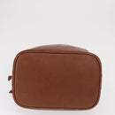 Burberrys Shoulder Bag Leather Brown Gold Auth BA9897-5