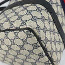 GUCCI GG Supreme Sherry Line Boston Bag PVC Navy Gold 33 013 4133 Auth BA9898-13