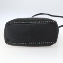 VALENTINO Tote Bag Leather 2way Black Silver Auth BA9899-5