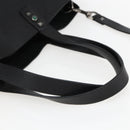 VALENTINO Tote Bag Leather 2way Black Silver Auth BA9899-7