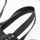 VALENTINO Tote Bag Leather 2way Black Silver Auth BA9899-8