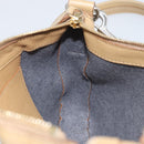 CELINE Shoulder Bag Leather Beige Auth BA9900-19
