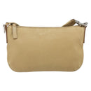 CELINE Shoulder Bag Leather Beige Auth BA9900-13