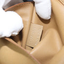 CELINE Shoulder Bag Leather Beige Auth BA9900-12
