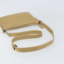 CELINE Shoulder Bag Leather Beige Auth BA9900-7